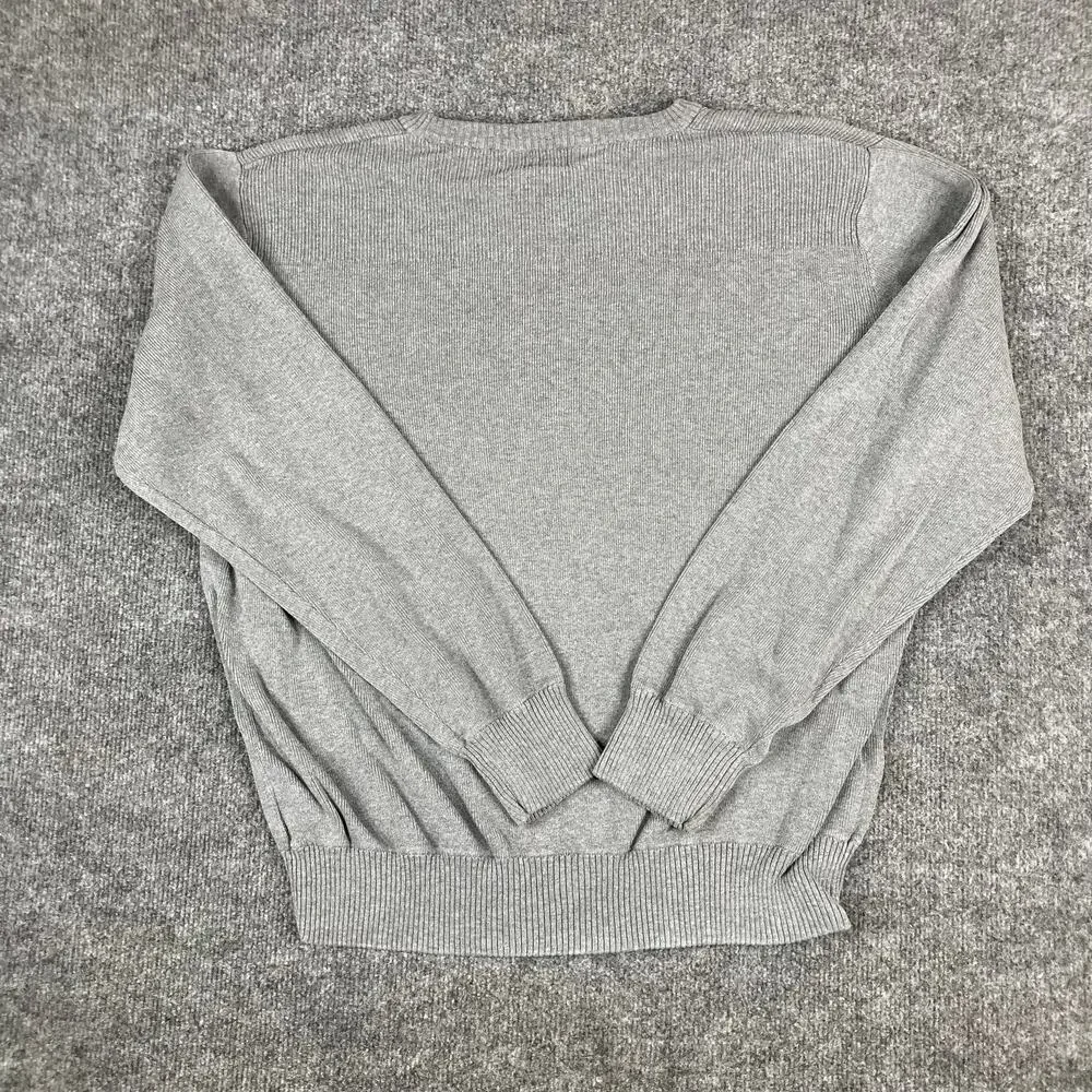 Levis Sweater Mens‎ Size L Gray V Neck Ribbed Knit Casual Classic Pullover